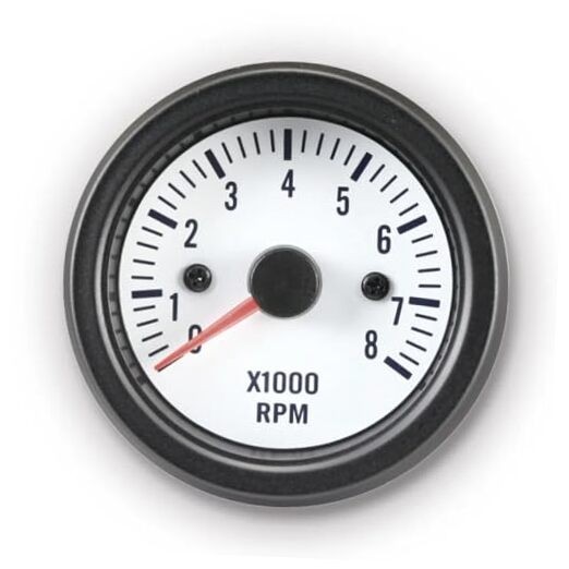 52mm 2-1/16" Universal Electrical Tachometer 8000 RPM for Gasoline White Dial gallery