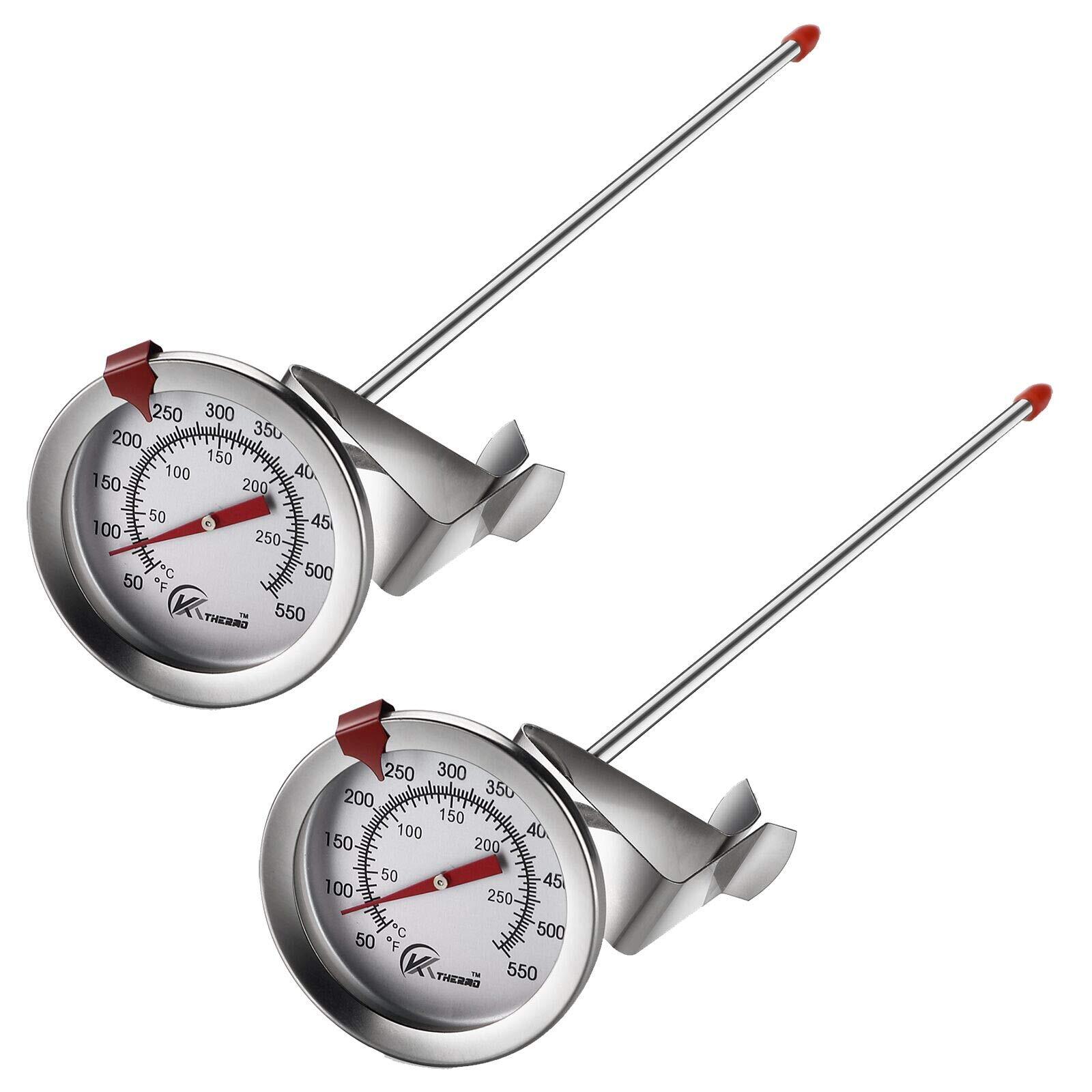 Deep Fry Thermometer With Instant Readdial Thermometer2pack12" Stainless Steel gallery