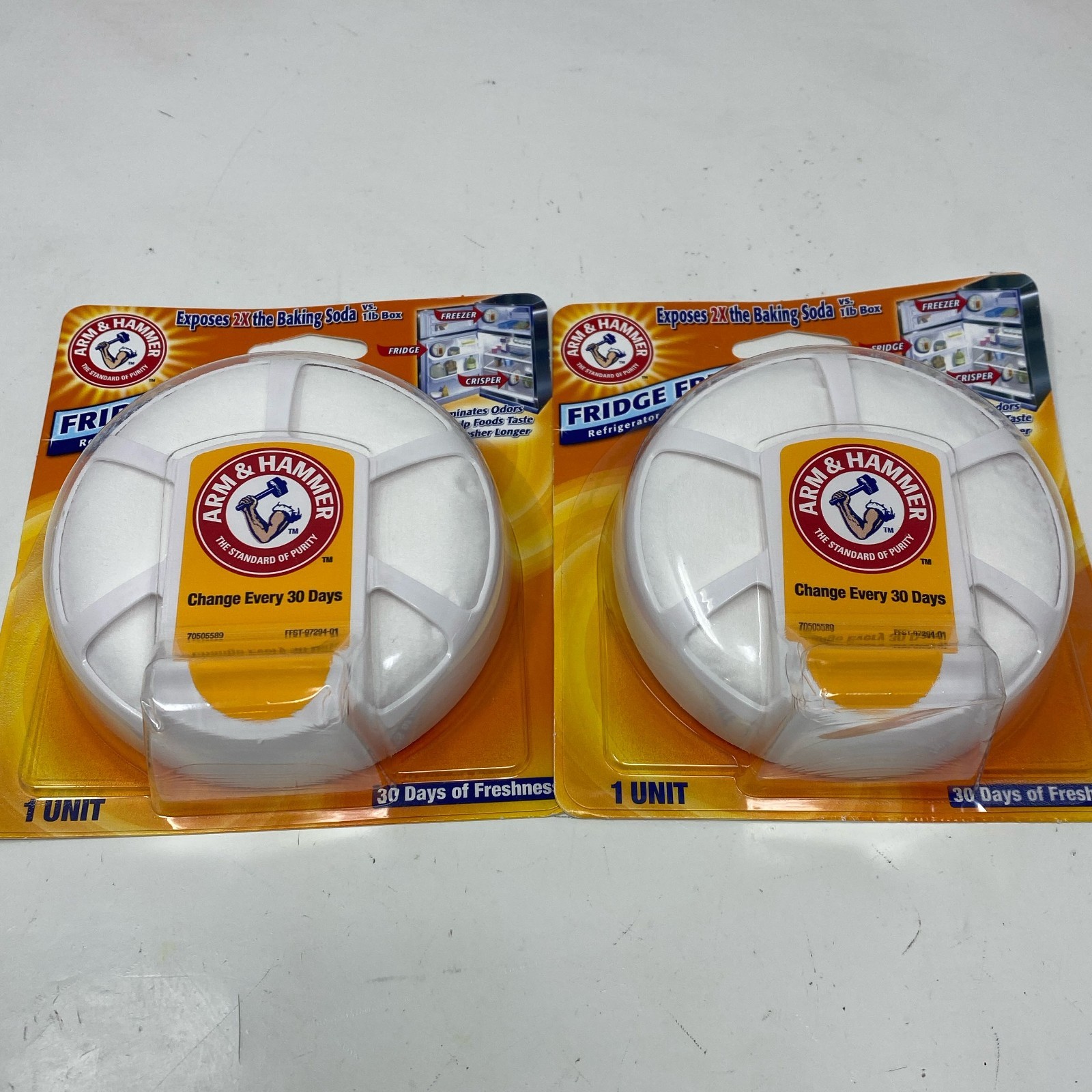Arm & Hammer Fridge Fresh Refrigerator Air Filter White, 1 Unit x2 gallery