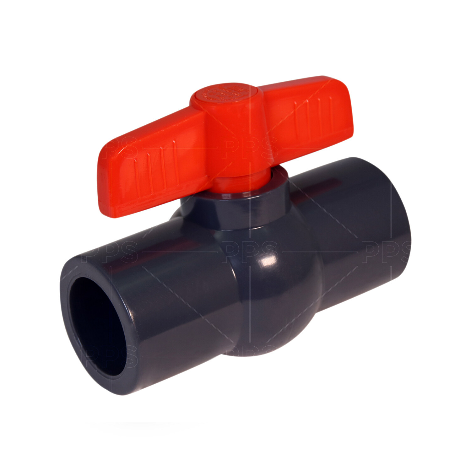 1/2"-4"in Red T-Handle Solvent Connection PVC Ball Valve 150 WOG Potable Water gallery