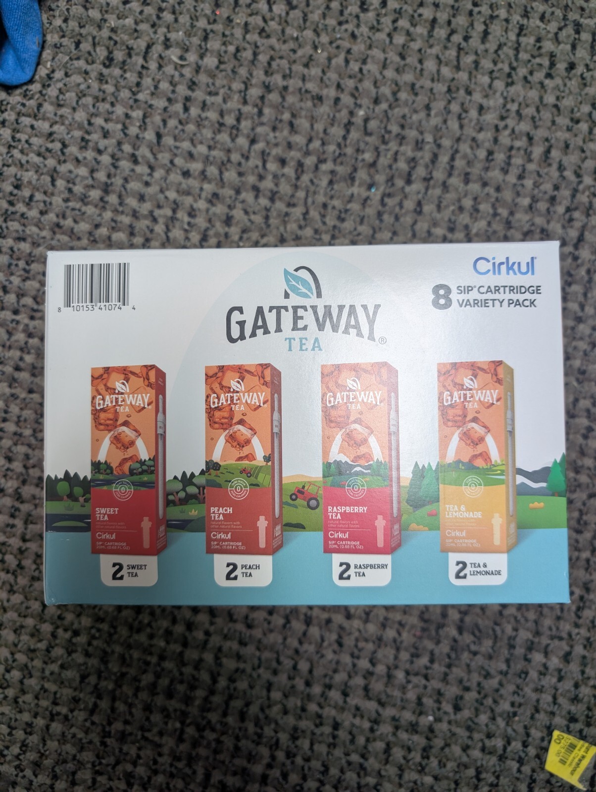 (8) Pack Cirkul Gateway Tea Flavored Water Cartridge Variety Pack- Expires 5/26 gallery