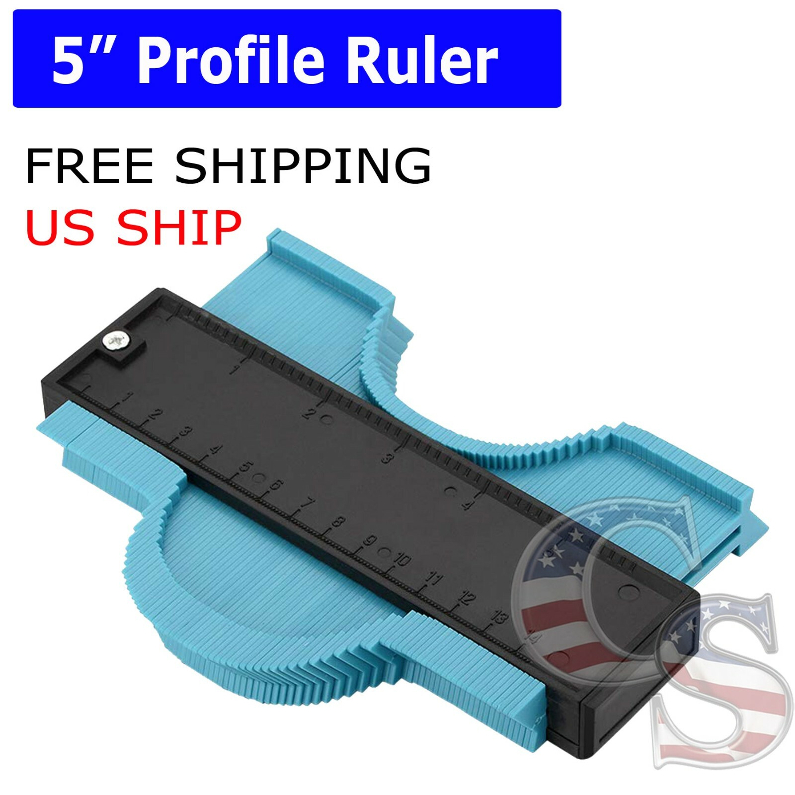 Saker Shape Profile Contour Gauge Plastic Woodworking Tool Duplicator Irregular gallery