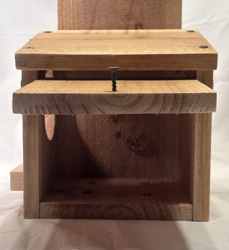 Solid Cedar Backyard Squirrel House Nesting Box - Fully Installed Wood Wildlife gallery
