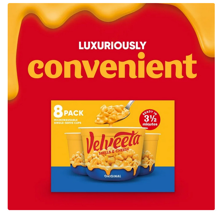 Velveeta Shells and Cheese Original Macaroni and Cheese Cups Easy Microwaveable gallery