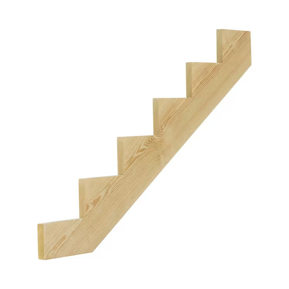 6-Step Ground Contact Pressure Treated Pine Stair Stringer gallery