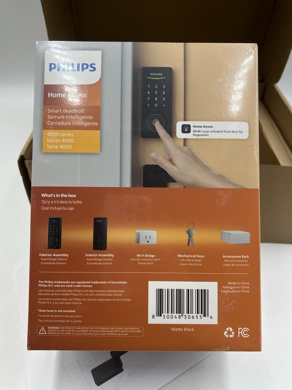 Philips Wi-Fi Smart Lock, Keyless Entry Keypad Door Lock Bluetooth, Touchless gallery