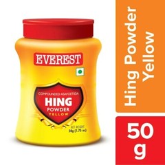Everest Hing Compounded Asafoetida Powder Yellow 50 grams edible Hing Heeng