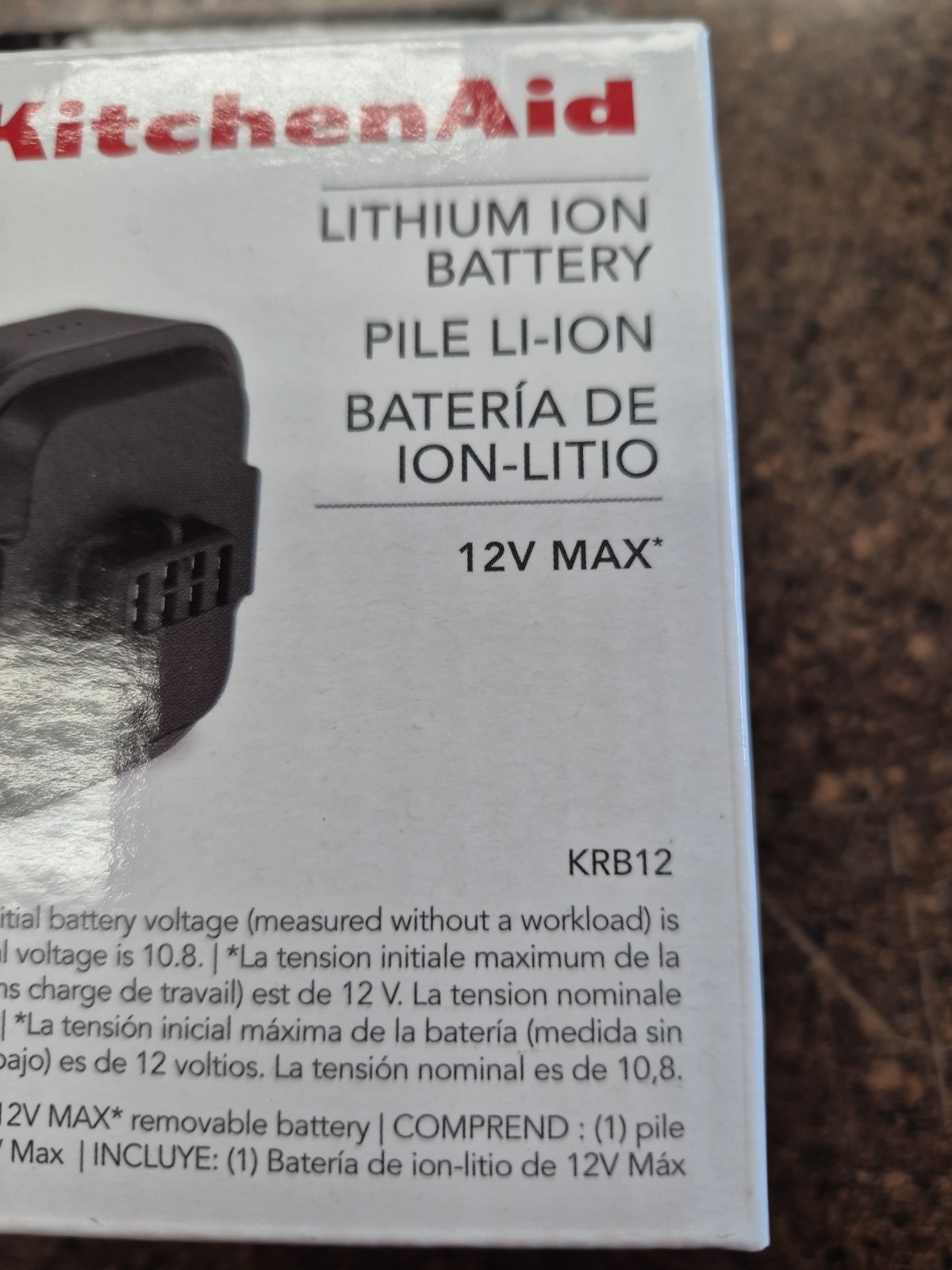 KitchenAid Go Cordless System Lithium Ion Battery 12V NEW Sealed Box H2 gallery