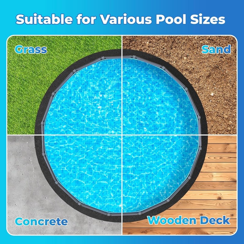 12' X 24' Rectangle Thicker Heavy Duty Pool Liner Pad for above Ground Pool, Poo gallery