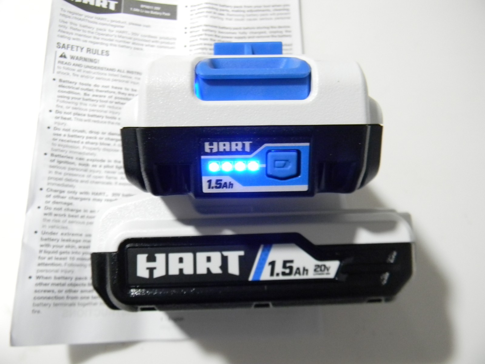 (2) NEW Genuine HART BPH011 20-VOLT 20V Lithium Ion 1.5Ah Batteries gallery