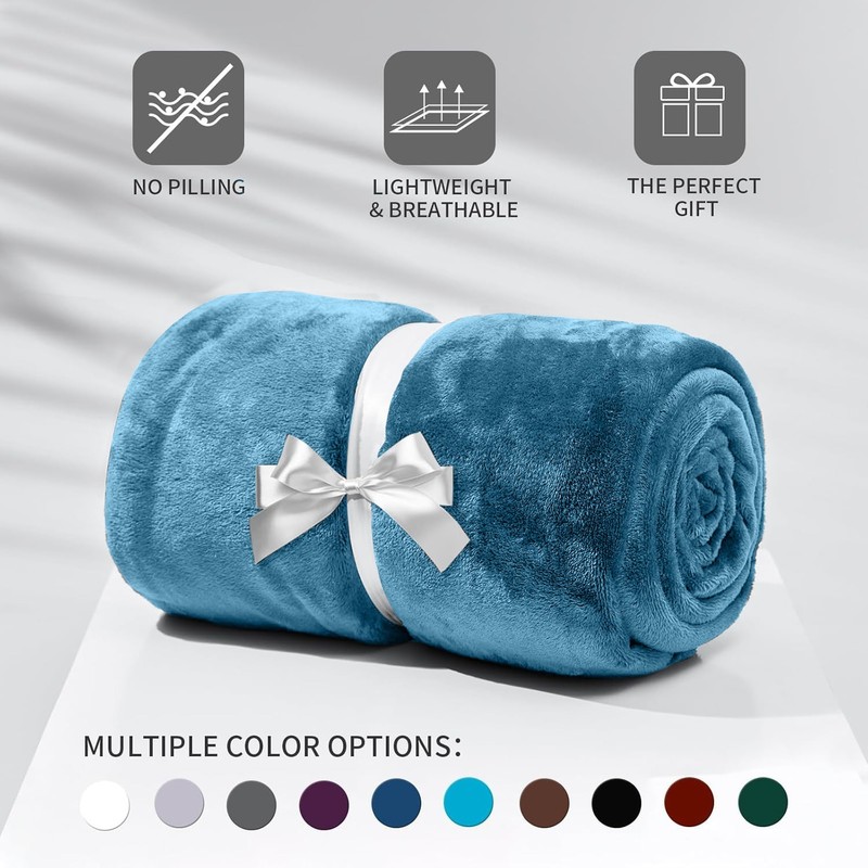 Extra Large Fleece Blanket Throw Soft Versatile Blanket for Sofa Bed Couch Queen gallery