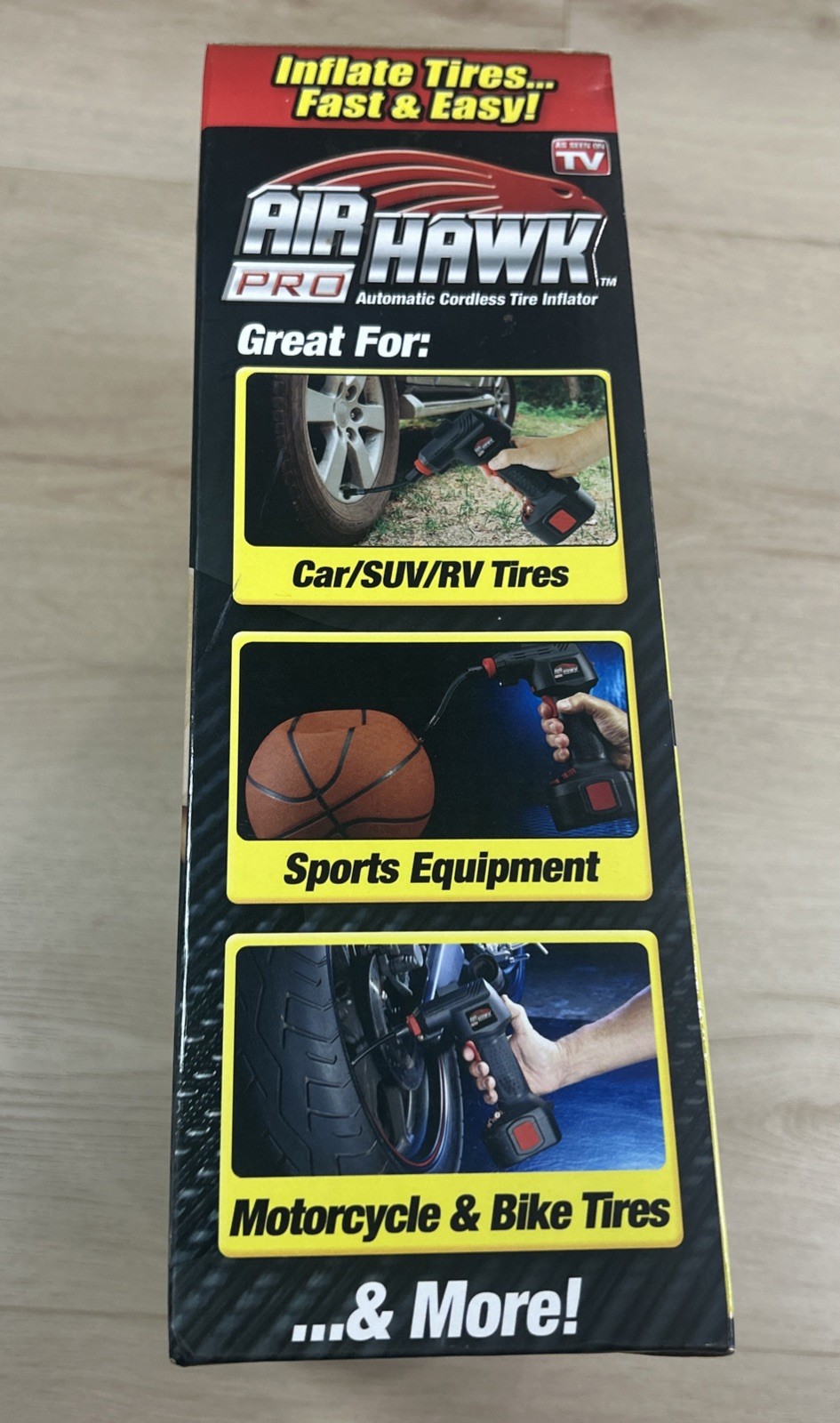 ONTEL Air Hawk Pro Automatic Cordless Tire Inflator Portable Air Compressor New gallery