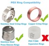 5pcs 1/2" PEX x 3/4" Male NPT Threaded 90 Degree Elbow Brass Crimp Fittings gallery