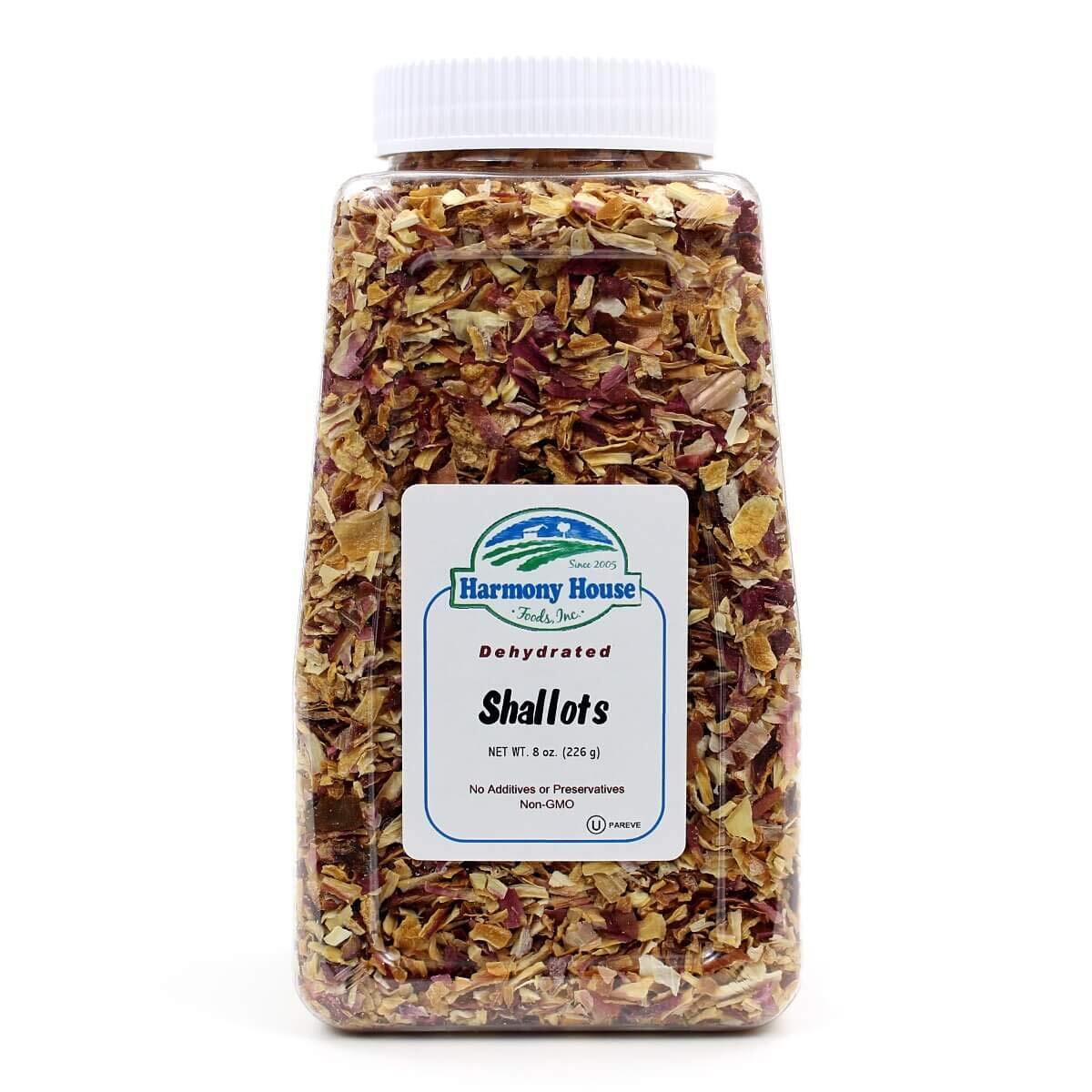 Harmony House Premium Dehydrated Shallots (8 oz, Quart Size Jar) gallery