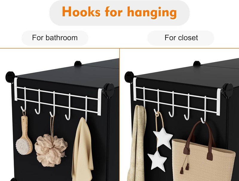 6-Cube Storage Organizer - Closet Shelf Bookcase Cabinets for Kids Home gallery