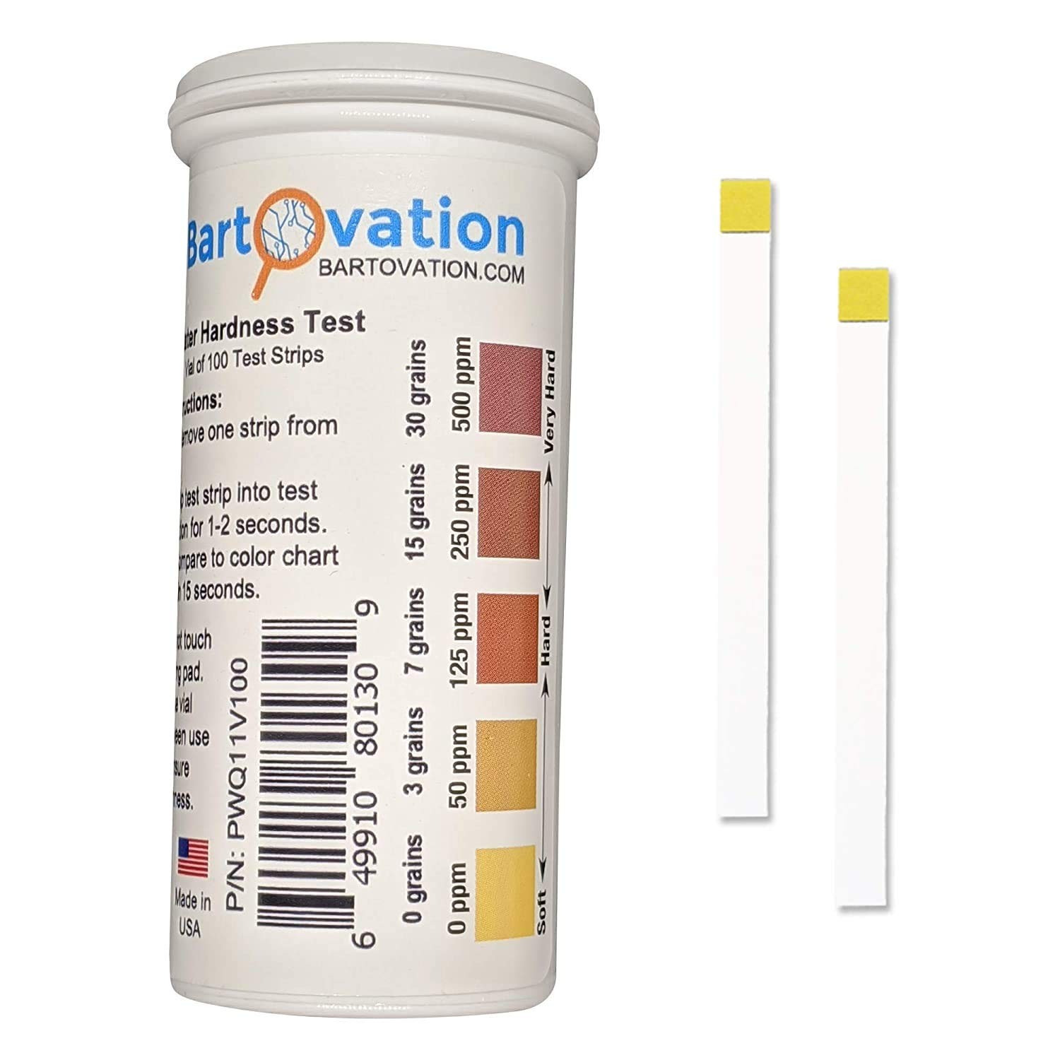 USA Made Total Water Hardness Test Strips 0-500 ppm for Water Quality Tests [... gallery