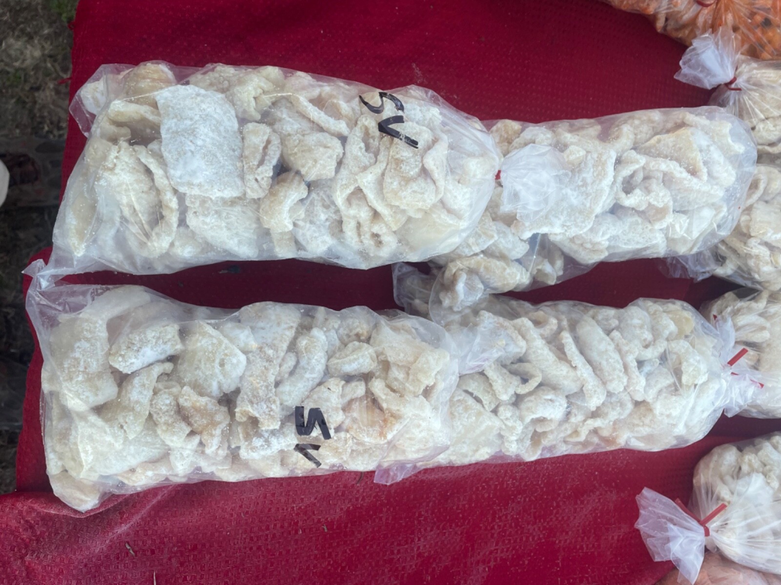 Carolina Style Pork Cracklins / BUTTON STYLE fried pork fat with skin.. 2 lbs gallery
