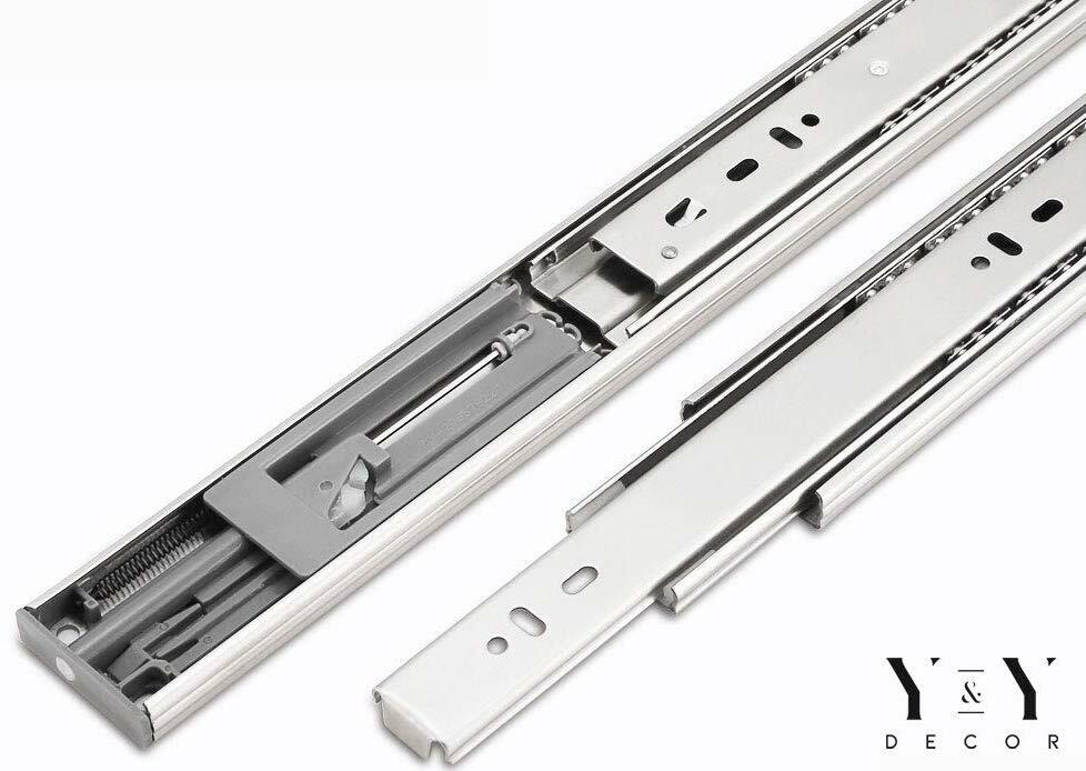 Ball Bearing Full Extension 12"-22" Soft Close Drawer Slides 10 Pairs Value Pack gallery