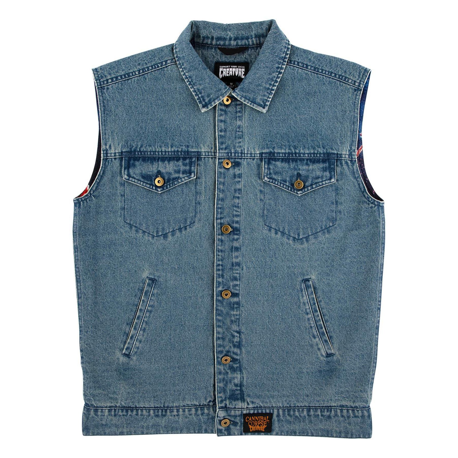 Cannibal Corpse Mens Creature Denim Vest gallery