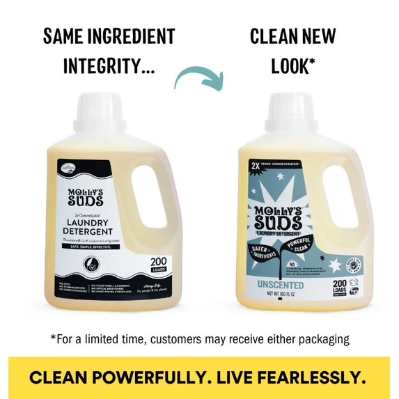 Molly's Suds 2X Concentrated Liquid Laundry Detergent, Unscented, Sensitive Skin gallery