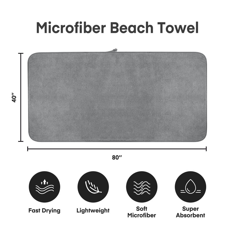 2Pack Oversized Bath Sheet Jumbo Large Bath Towels Super Soft Towel for Bathroom gallery