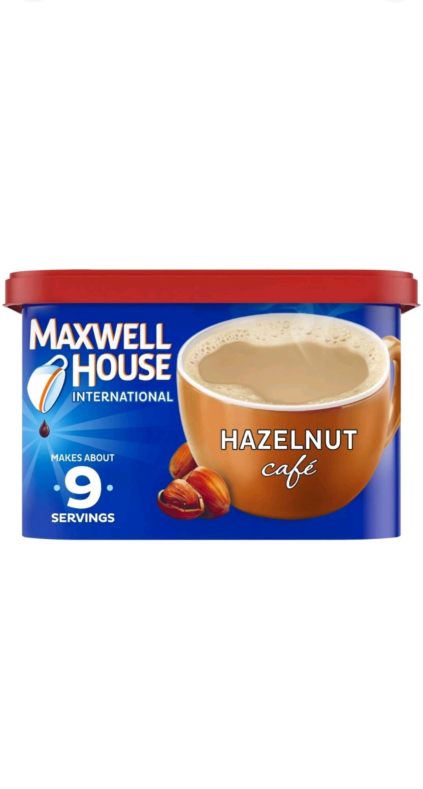 International Hazelnut Café-Style Instant Coffee Beverage Mix 9.0z Exp:08/2025 gallery