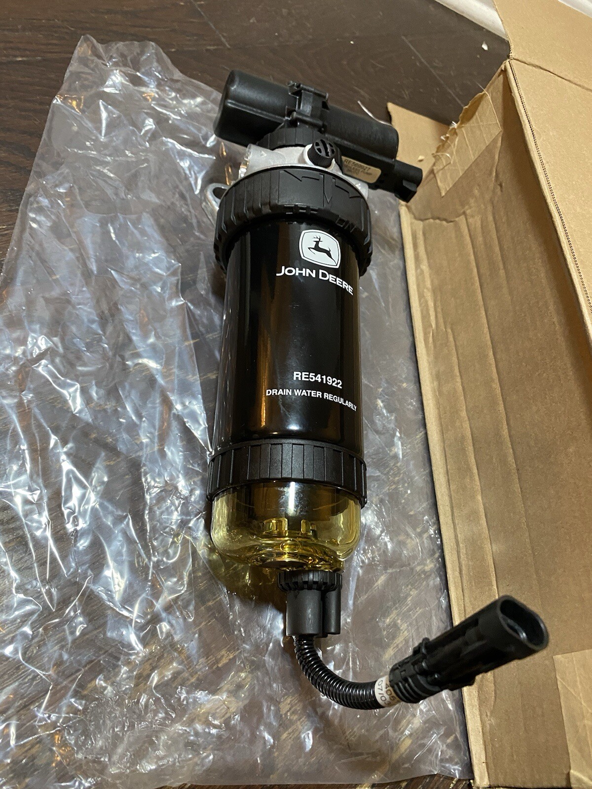 John Deere-Primary Fuel Filter Assembly W/Sensor, RE541922, RE569927. USA gallery