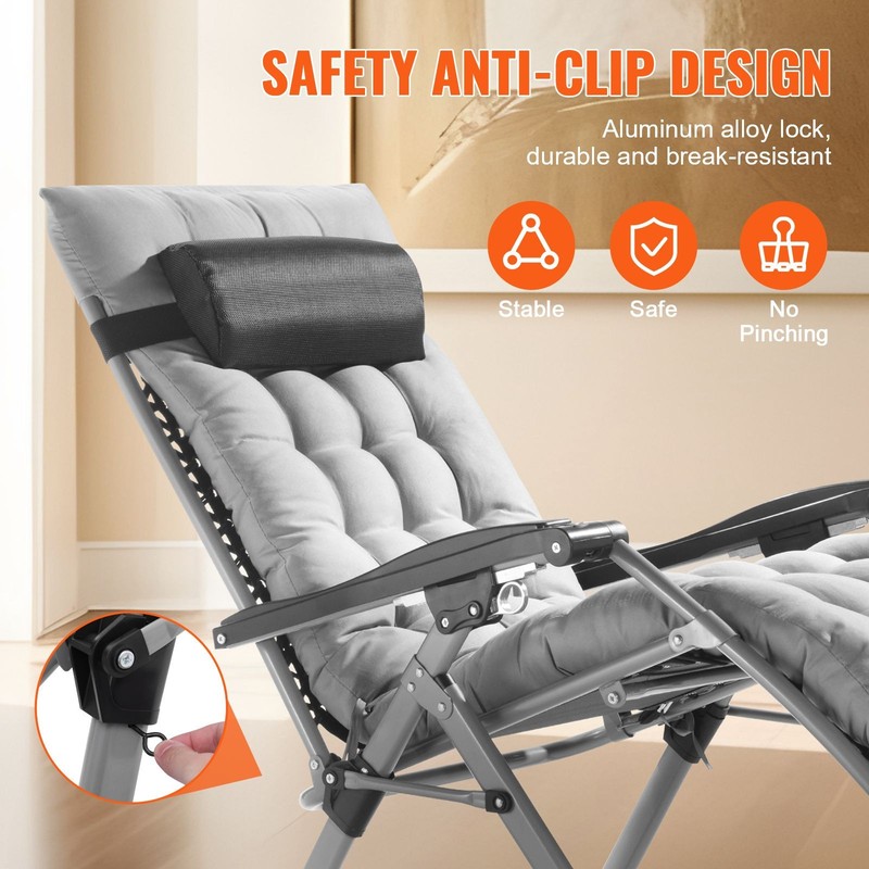 Zero Gravity Chair, 26 inch Zero Gravity Recliner Lounge Chair for Indoor and gallery