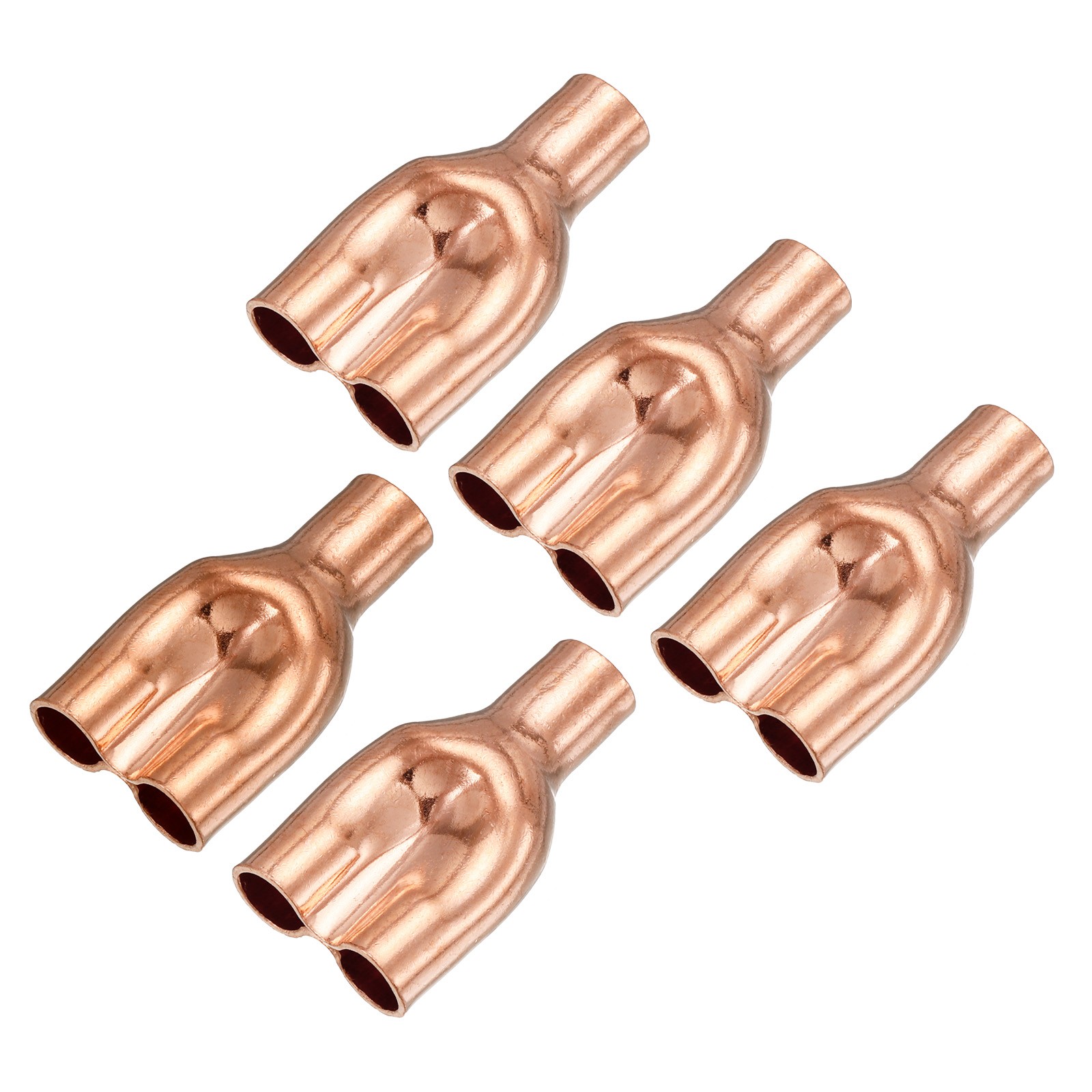 5 x Tee Y Type Copper Fitting Welding Joint Intersection 6.35mm or 1/4 Inch ID gallery