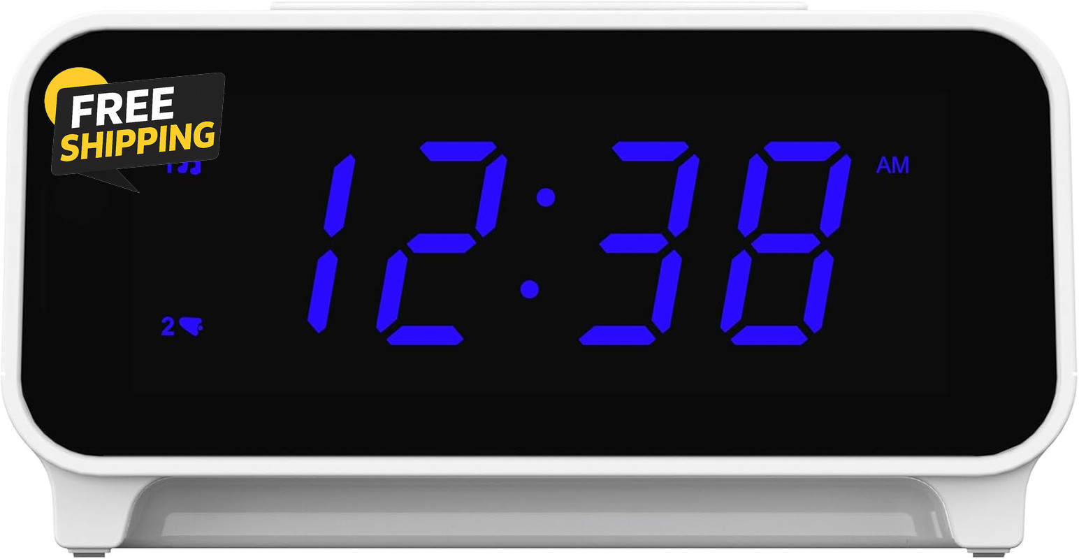 CKS1500 Smartset Dual Alarm Clock Radio with AM/FM,0.9” Blue LED Display,4-Level gallery