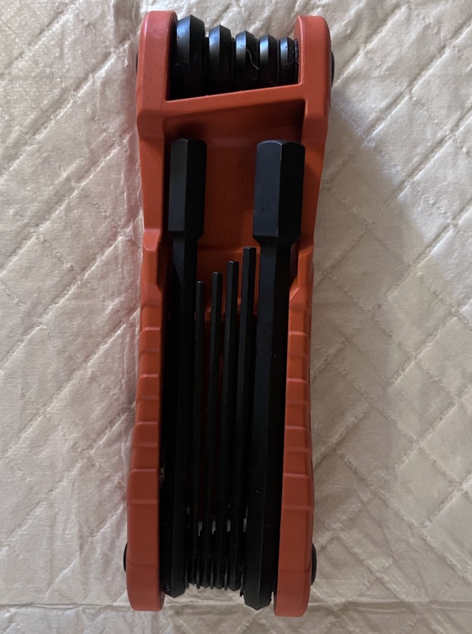 Klein Tools 70550 8pc SAE Folding Hex Key Set, Non-Ratcheting Orange/Black gallery