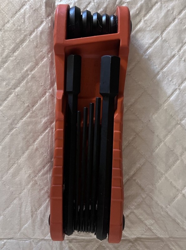 Klein Tools 70550 8pc SAE Folding Hex Key Set, Non-Ratcheting Orange/Black gallery