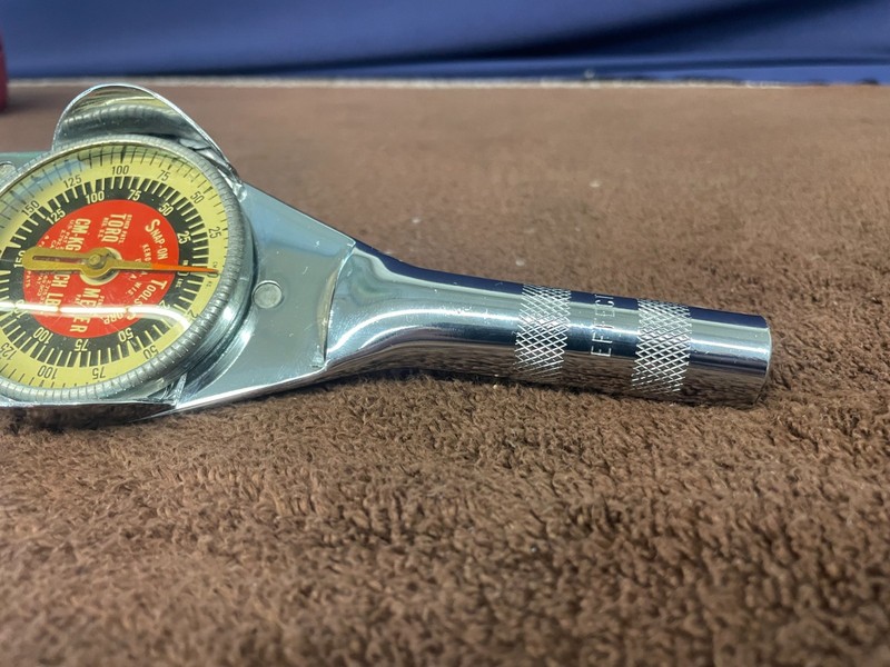 Snap-on Torqometer Dial Torque Wrench TE-12A 0-150 in/lbs 3/8" Drive gallery