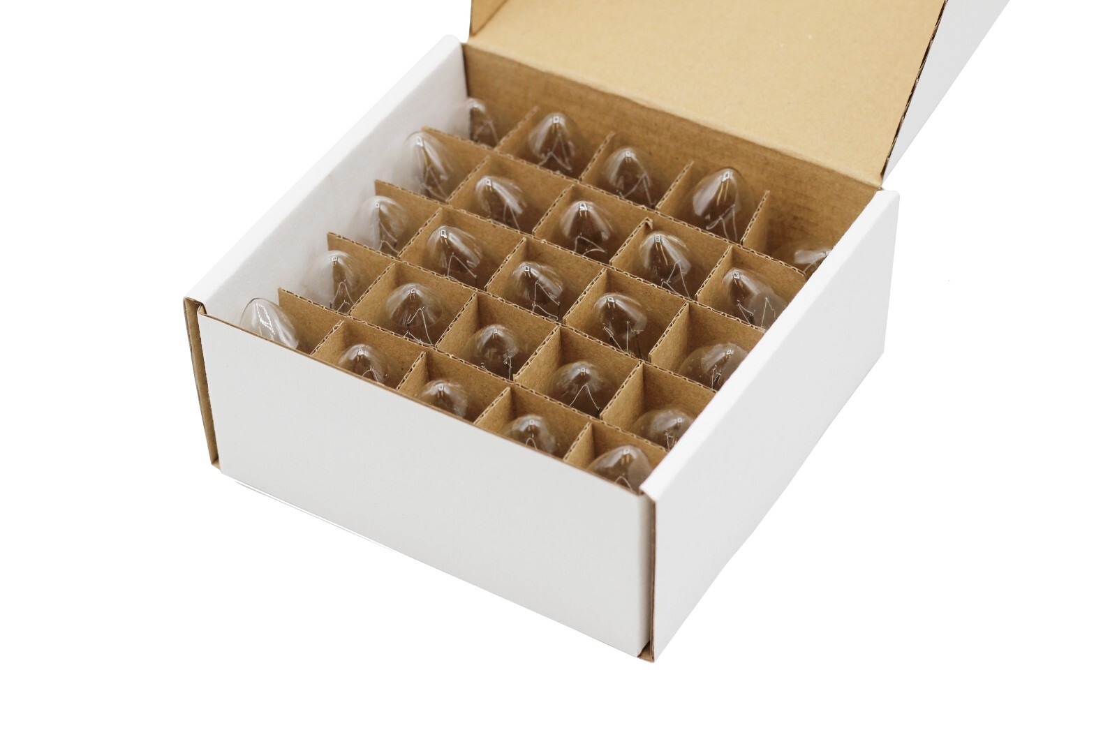 Box of 25 Clear Blinker Light Bulbs, C7 Candelabra Base,Random Blinking gallery