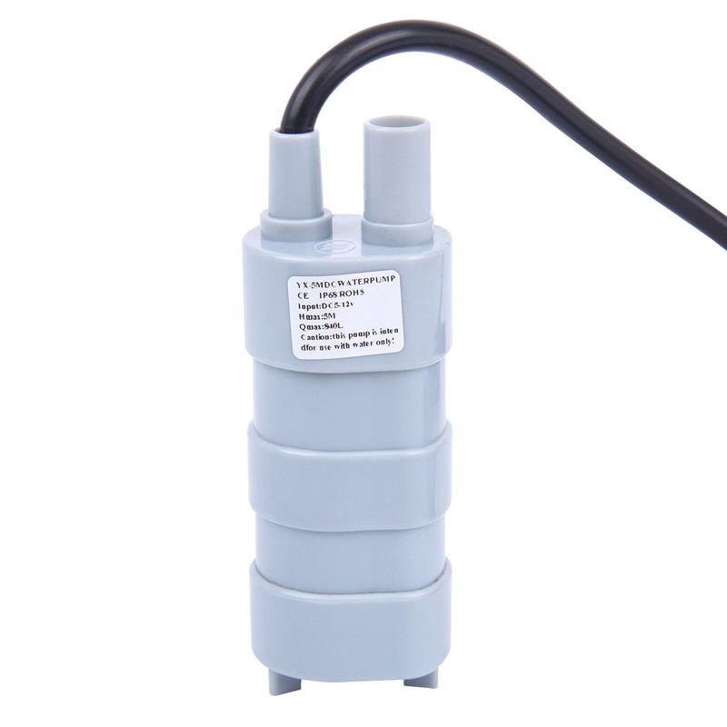 12V DC Submersible Pump Washing Pump Under Water Pump Bath Pump 840L/H 5M 1.8A gallery