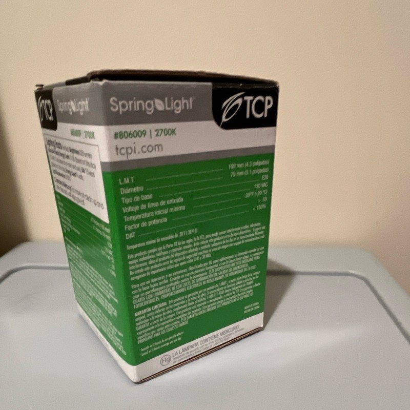 TCP SpringLight G25 Globe 9W CFL 2700K Soft White 525 Lumens UL 806009 gallery