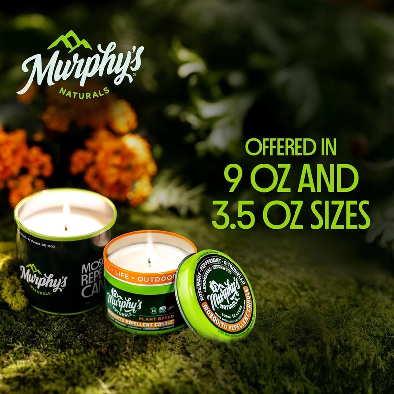 Mosquito Bug Repellent Candles for Outdoor Patio, Citronella & Essential Oils... gallery