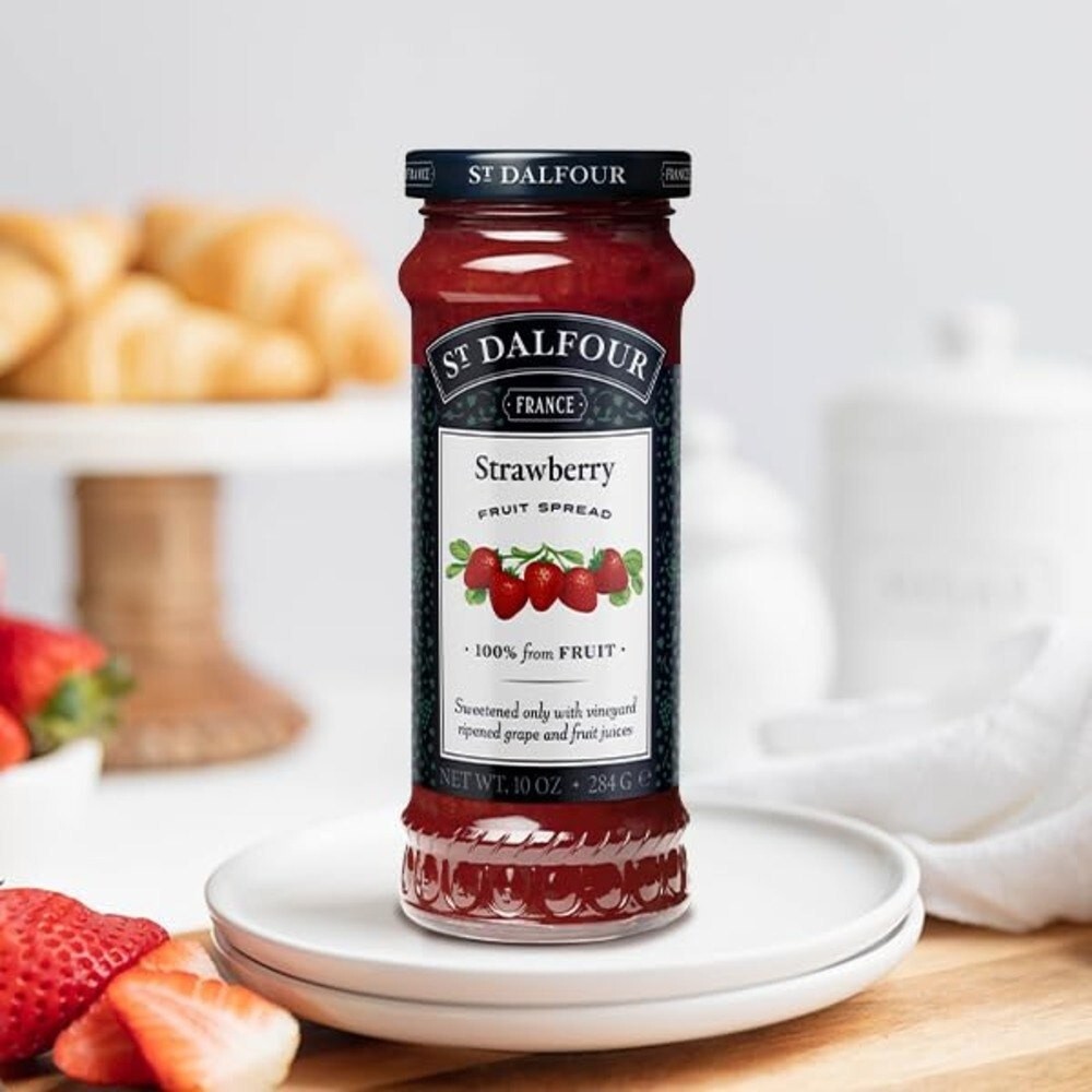 St. Dalfour, Strawberry Fruit Spread Jam Jelly Made In France 10 oz (284 g) gallery