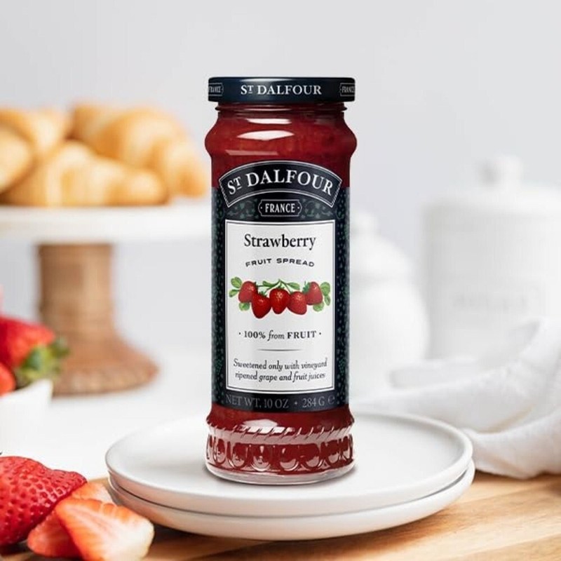 St. Dalfour, Strawberry Fruit Spread Jam Jelly Made In France 10 oz (284 g) gallery