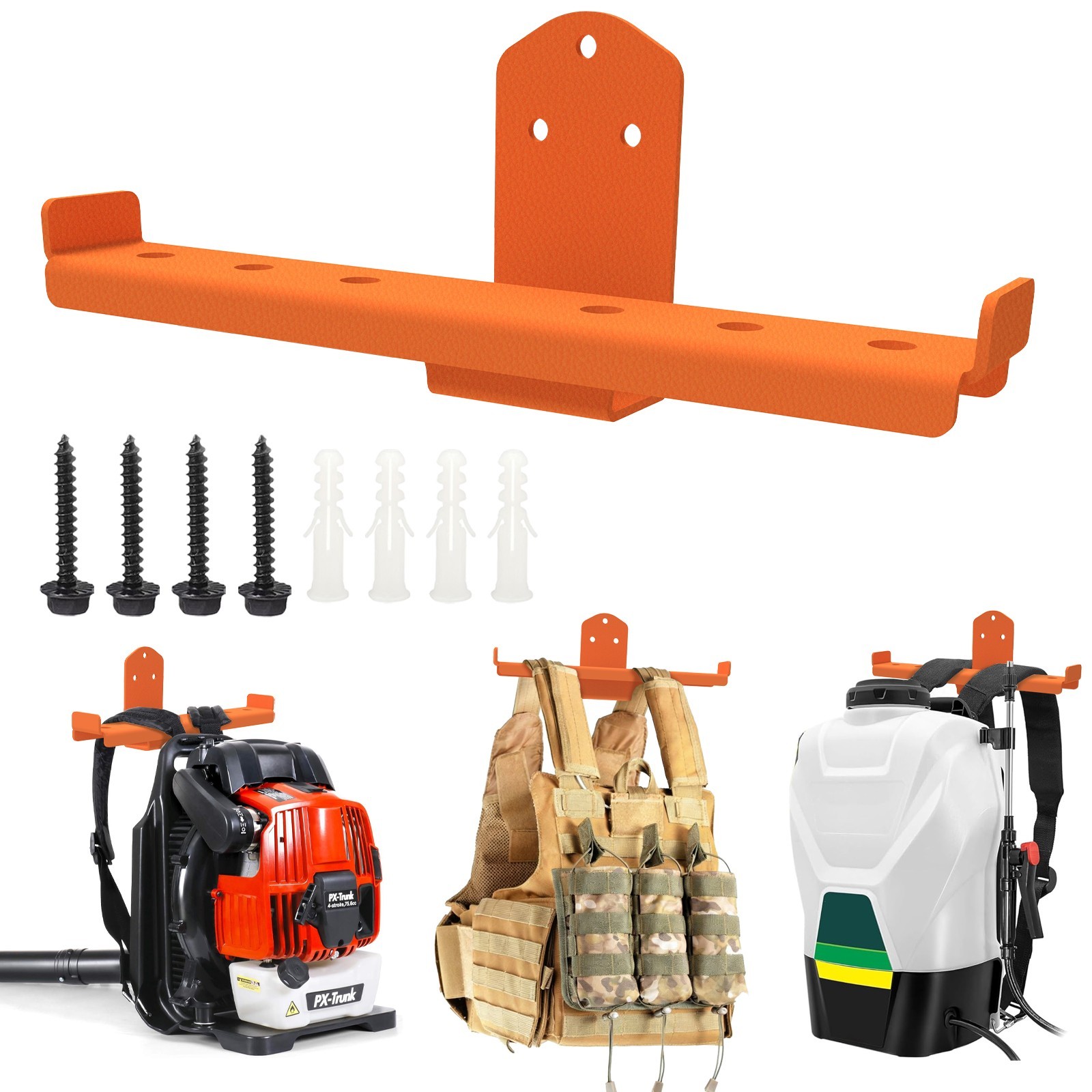 Backpack Leaf Blower Hanger, Wall & Trailer & Garage Tool Storage Organizer gallery