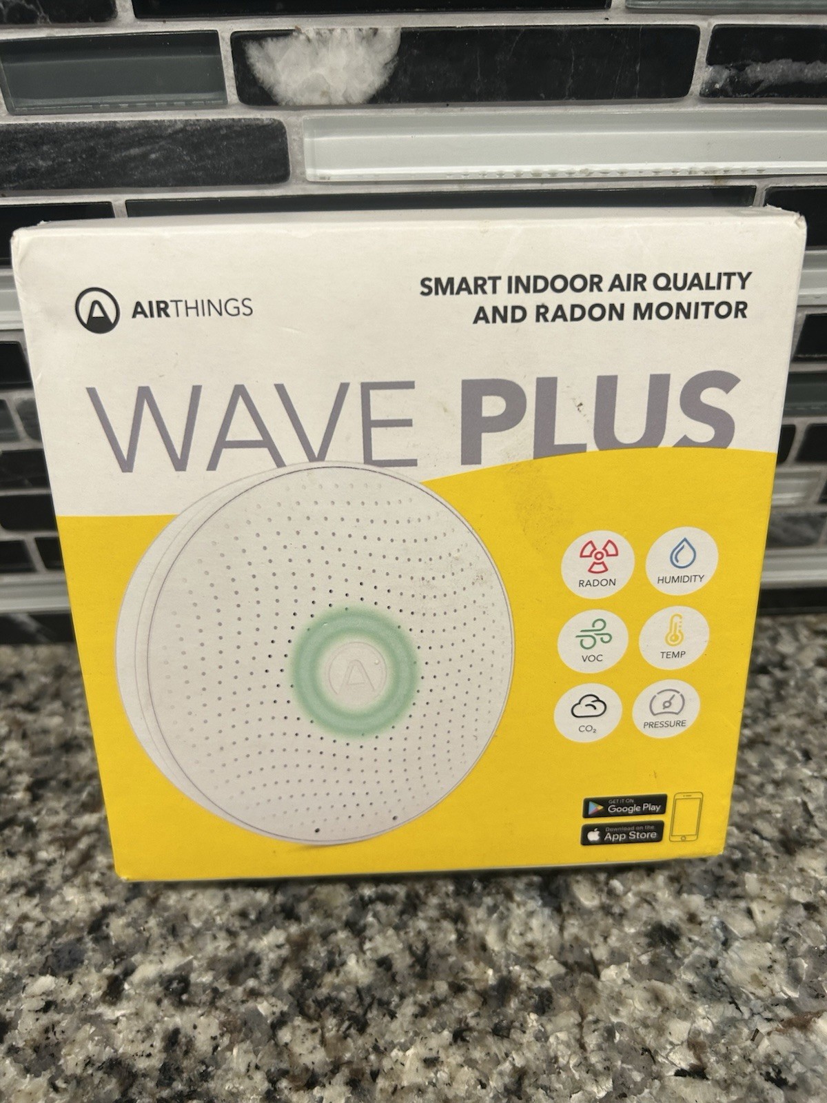 Airthings Wave Plus Smart Indoor Air Quality Monitor+ Radon Detection New/Sealed gallery