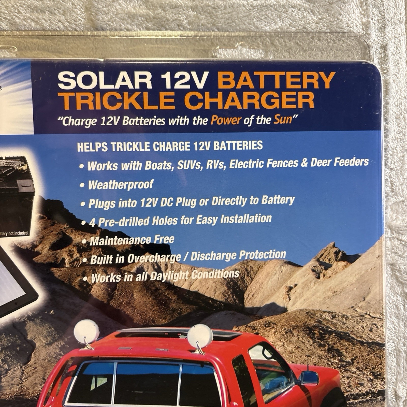 SUNFORCE Solar 12V Battery Trickle Charger 50022 5 WATT gallery