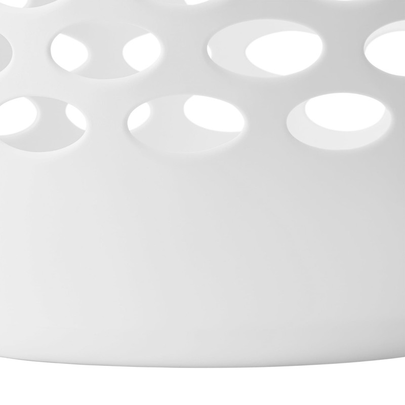 (2 pack) Mainstays Plastic Round Laundry Hamper, White, with Carrying Handles gallery