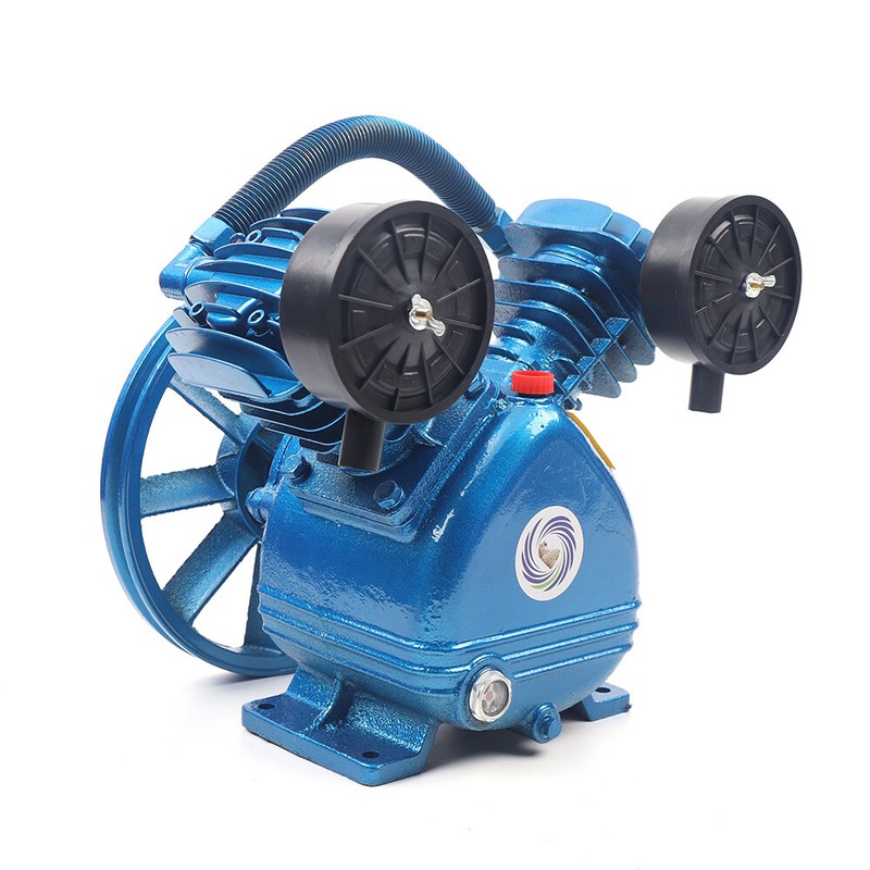 2 Piston Air Compressor Head Pump V Style Twin Cylinder Single Stage 2HP 115PSI gallery