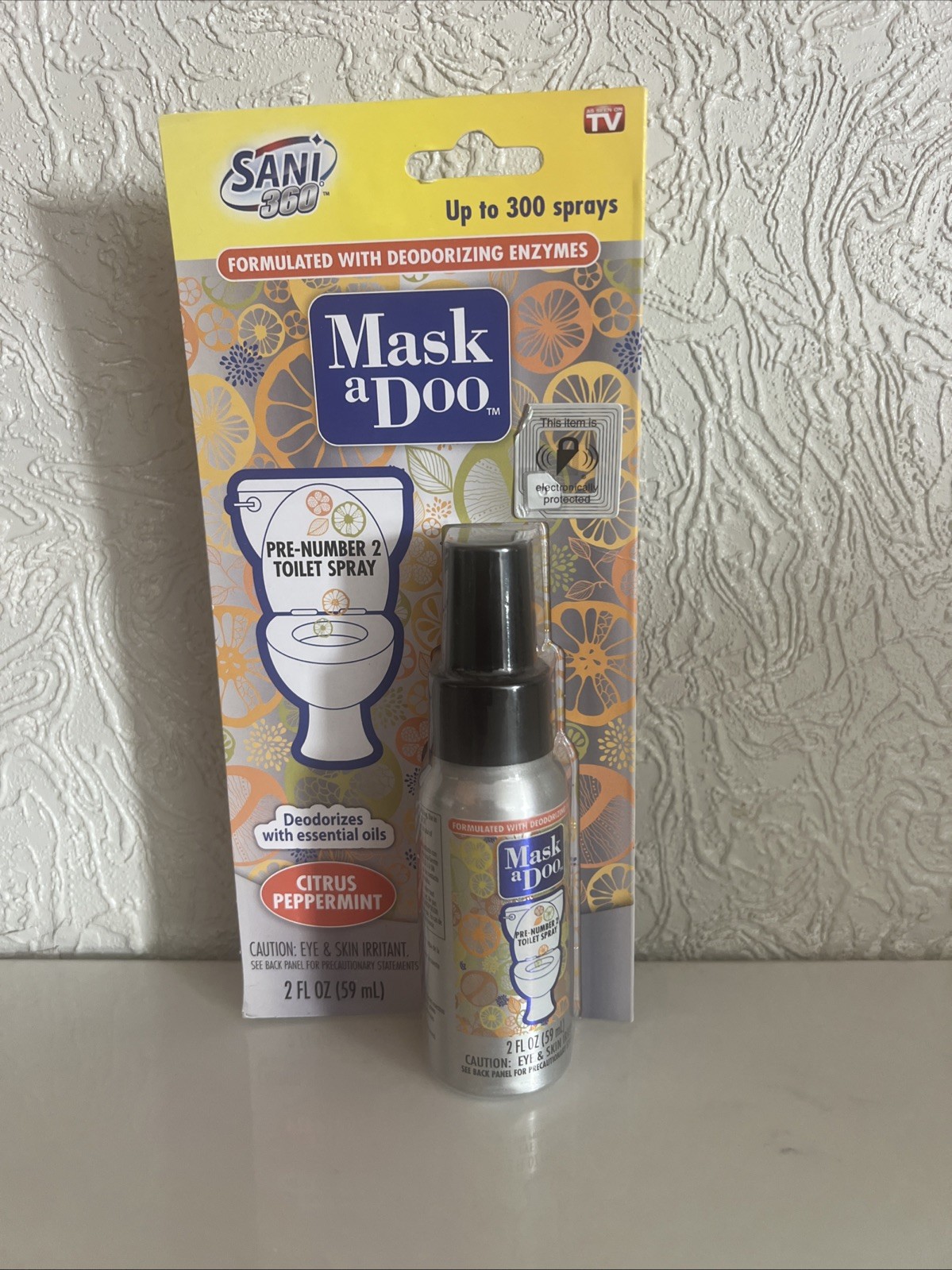 Sani-360 Mask A Doo Toilet Deodorizer Spray Citrus Peppermint- Mask Odors! gallery