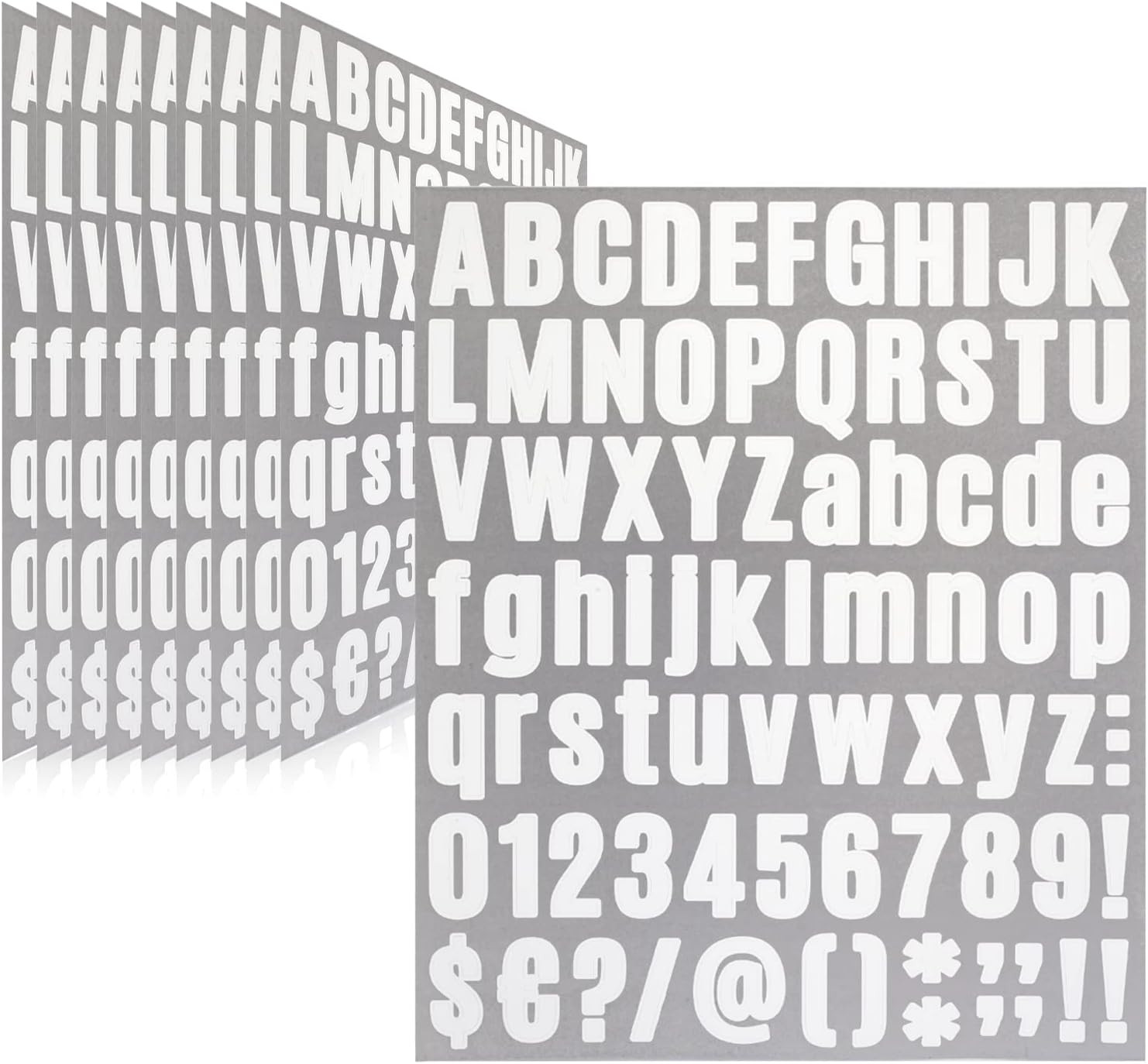 810 Piece 10 Sheet Letter Stickers - Self Adhesive Vinyl Waterproof Mailbox Numb gallery