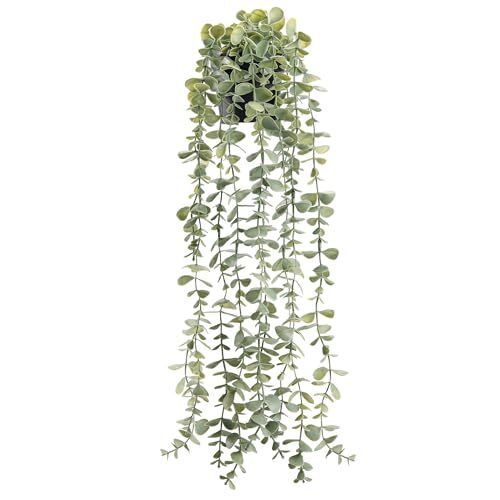 1 Pack Fake Hanging Plants Artificial Decor Faux Potted Grey-1 Pack Style a gallery