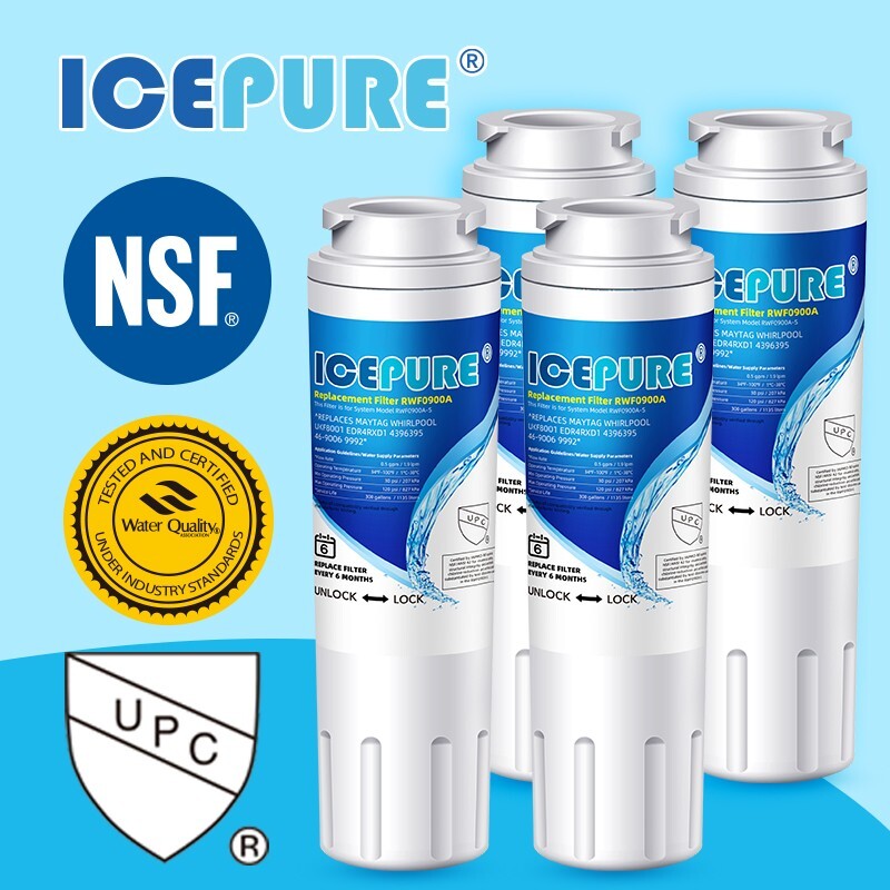 4 Pack Replacement For WRF535SWHZ WRF555SDFZ WRF555SDHV00 Water Filter Icepure gallery