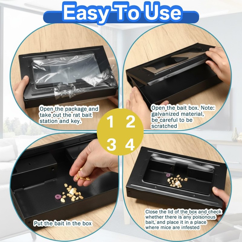 Mysora 4 Packs Mouse Traps Multi Catch Rat Clear Top Mice Trap Rodent Humaniz... gallery