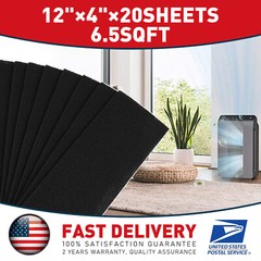 20pcs 4″x12″Universal Activated Carbon Air Vent Filters for Charcoal Vent Filter